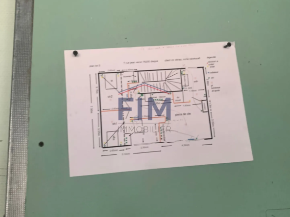 À vendre à Dieppe - Plateau de 55 m² à rénover 