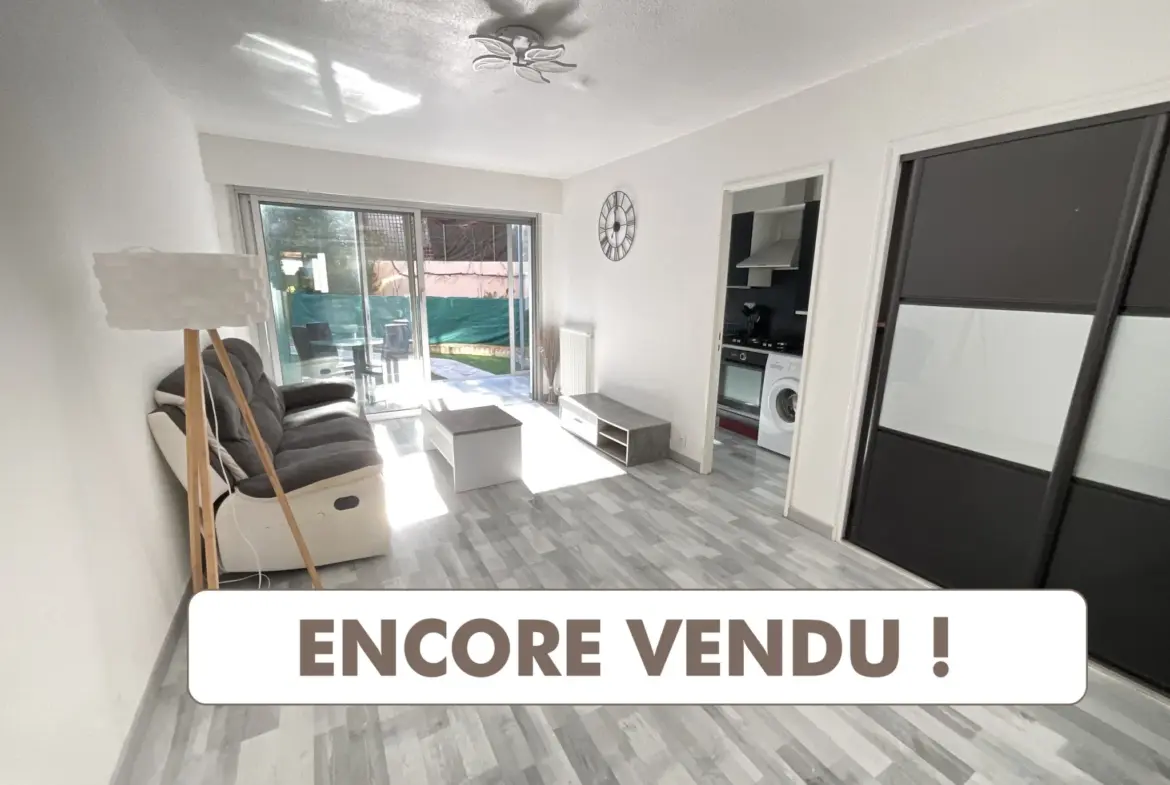 À vendre : appartement 2 pièces en centre-ville à Cagnes-sur-Mer 