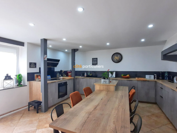 Maison mitoyenne rénovée à Dole - 7 chambres avec jardin 