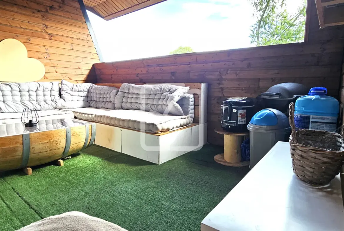 Charmant appartement en duplex de 5 pièces avec terrasse à Lys les Lannoy 
