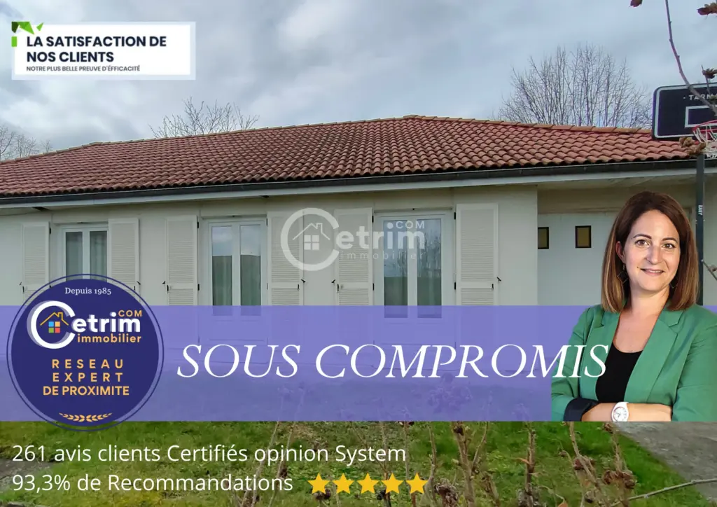 Maison de plain-pied de 105 m² à Maringues avec jardin et garage