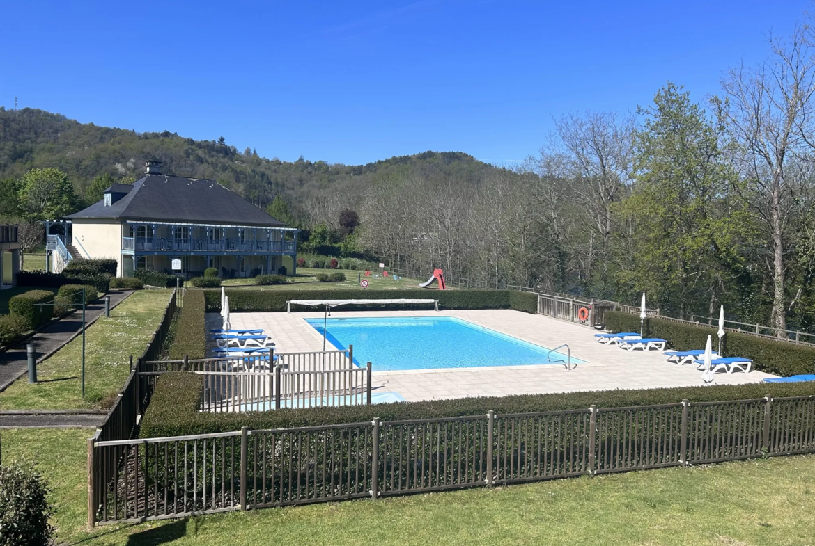 Appartement T2 meublé à Argentat avec vue sur la Dordogne 