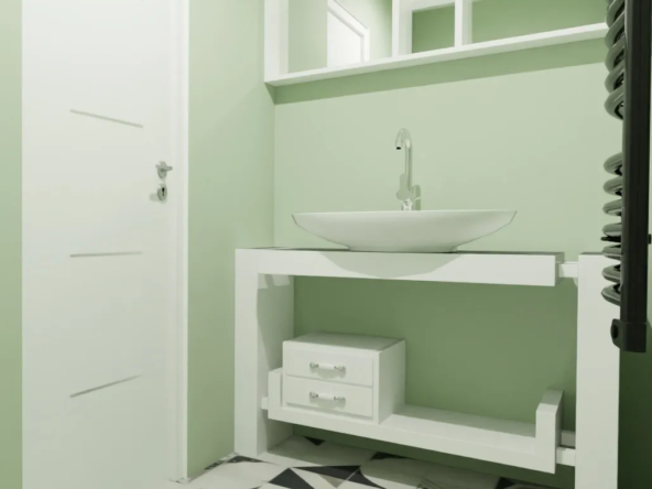 À vendre : Appartement F2 à Châtel-Guyon, à rafraîchir 