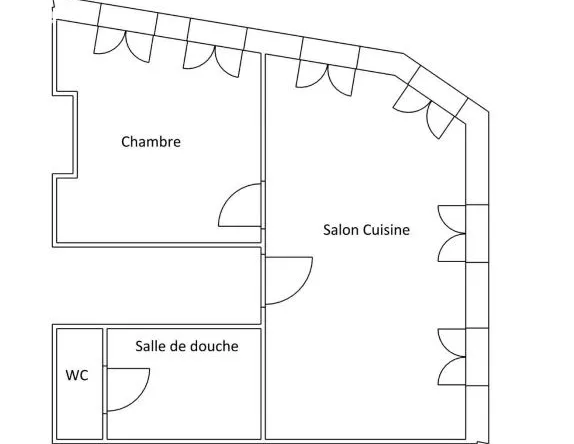 À vendre : Appartement lumineux T1 à Bolbec, 42,79 m² 