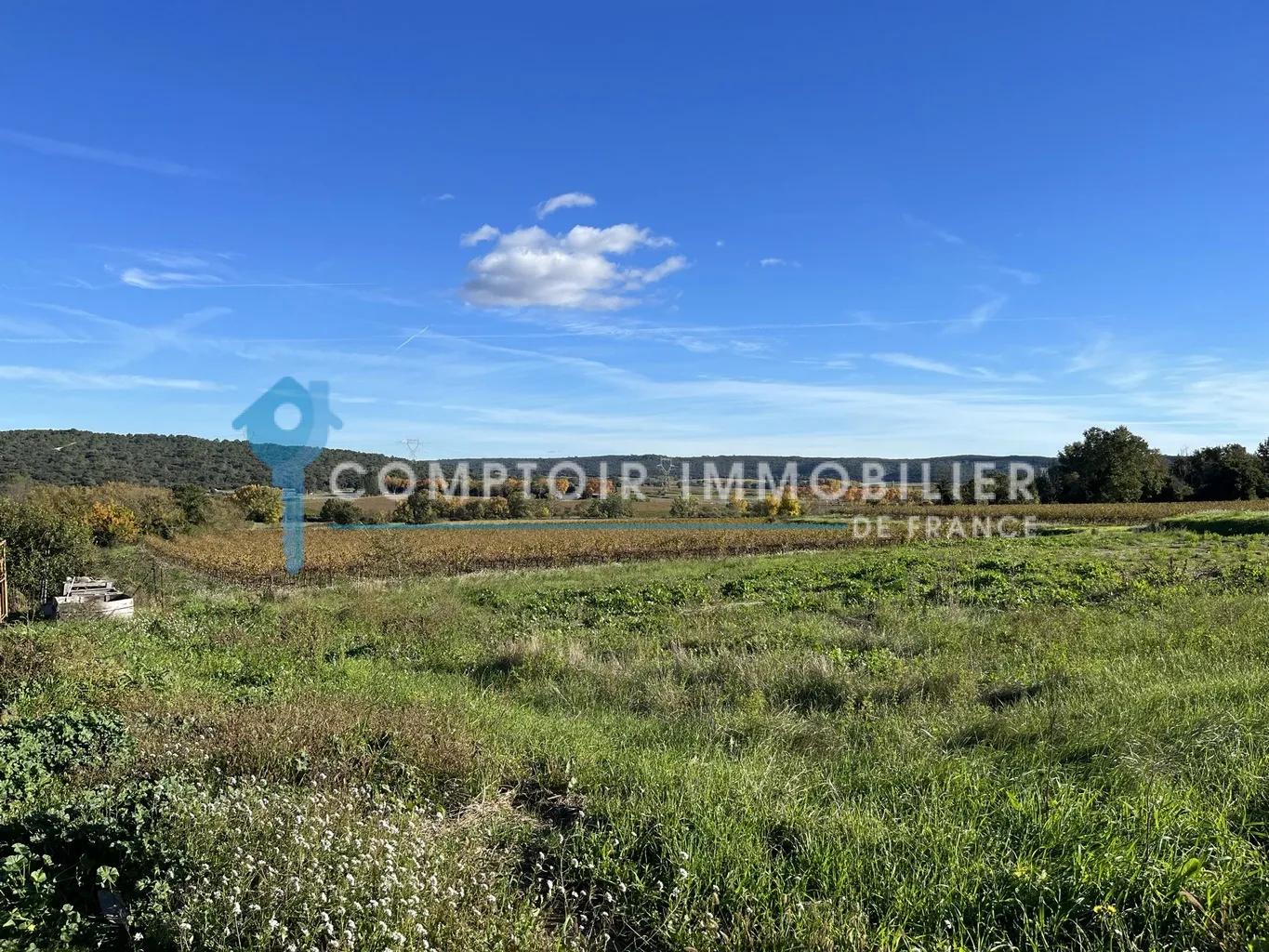 Terrain à bâtir de 1072 m2 entre Uzès et Nîmes 