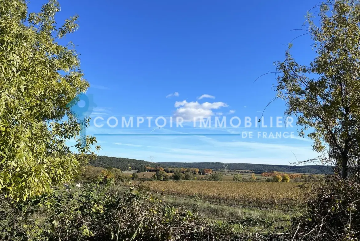 Terrain à bâtir de 1072 m2 entre Uzès et Nîmes 