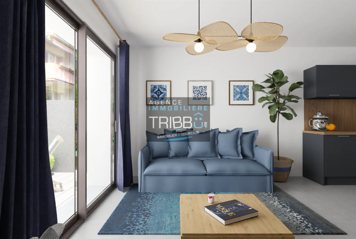 Appartement de plain-pied neuf à Saint-Estève avec jardin et garage 