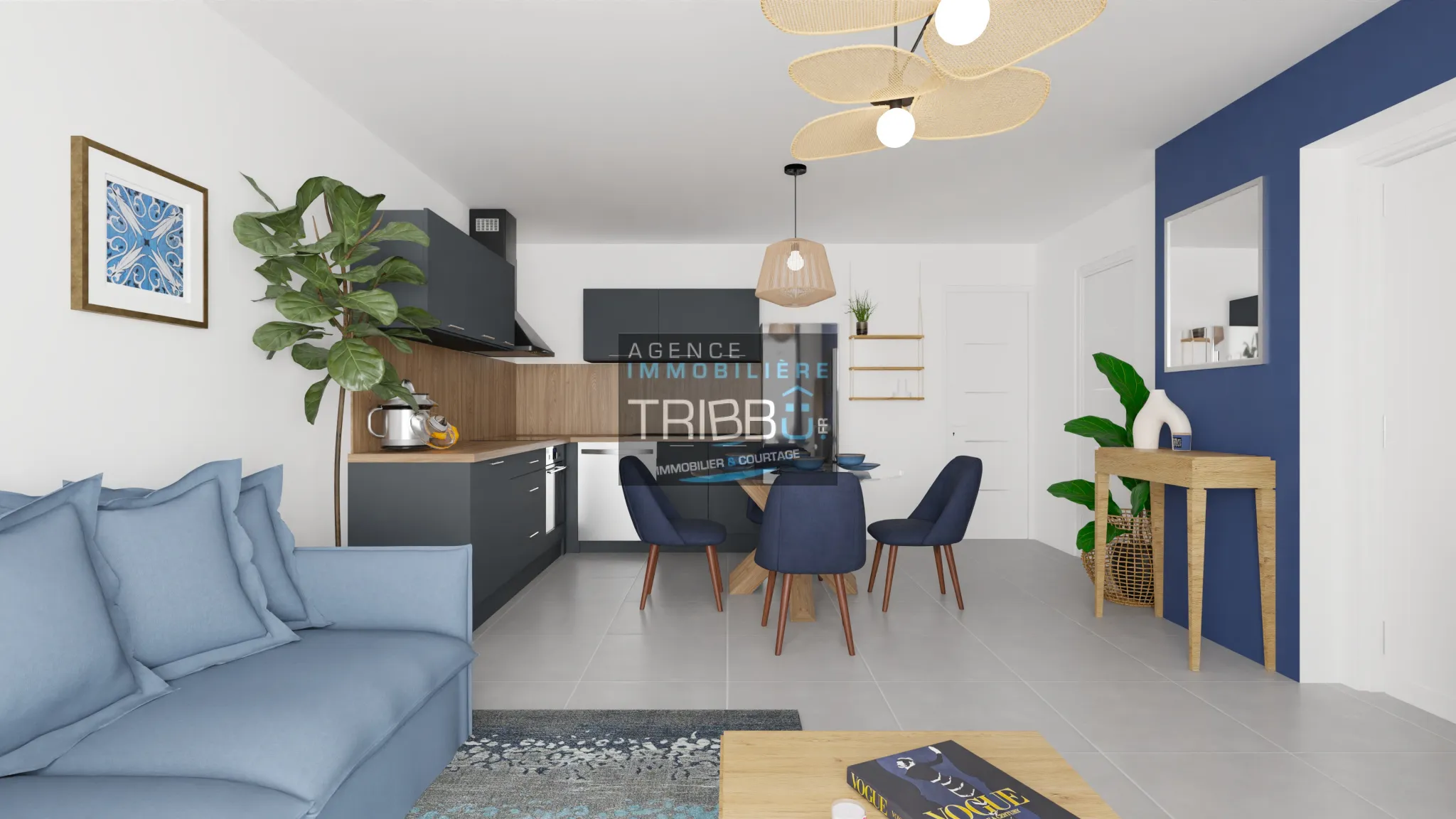 Appartement de plain-pied neuf à Saint-Estève avec jardin et garage 