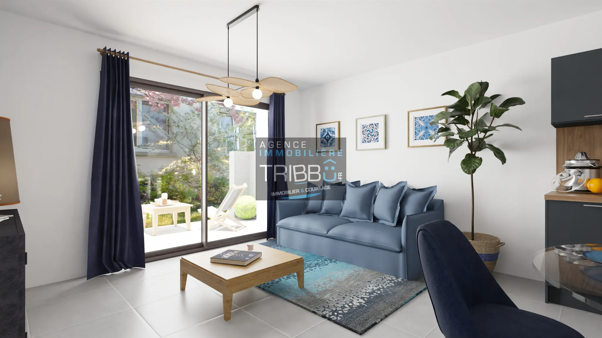 Appartement de plain-pied neuf à Saint-Estève avec jardin et garage 