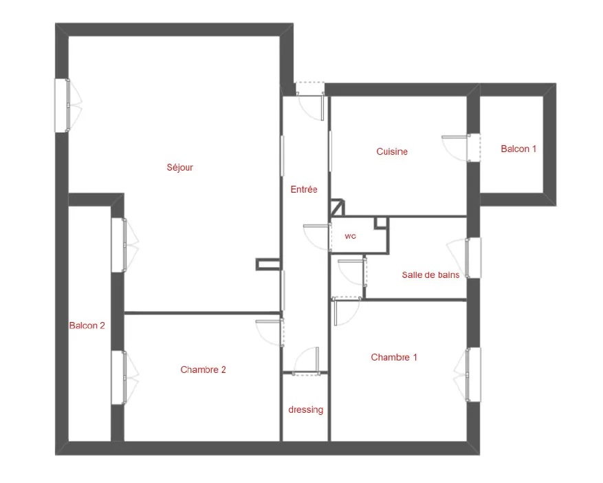 Appartement F4 lumineux à Toulon Ouest - 64m² 