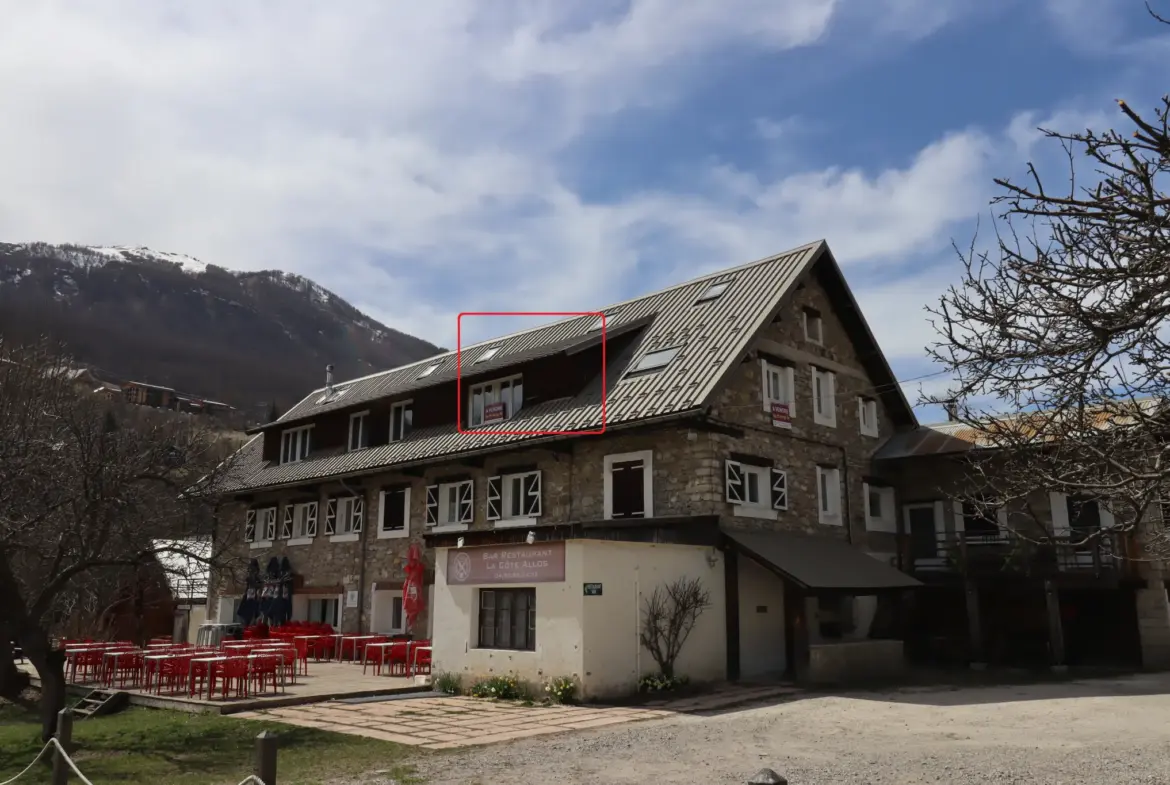 Appart N5 - Grand T2 en Duplex exposé Sud à Allos 