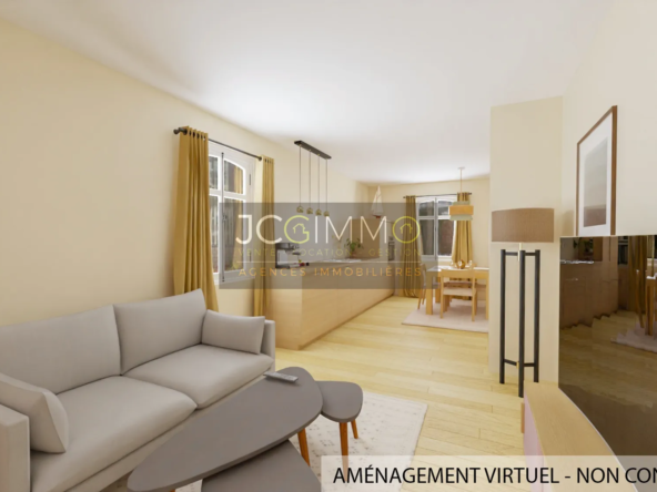 T2 à rénover de 72,80 m² au centre de Sollies Pont 