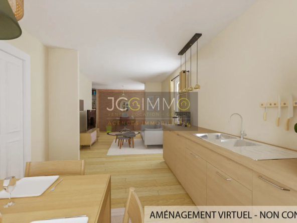 T2 à rénover de 72,80 m² au centre de Sollies Pont 