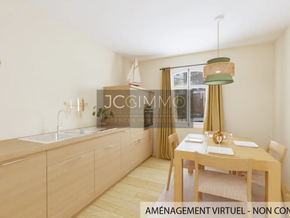 T2 à rénover de 72,80 m² au centre de Sollies Pont 