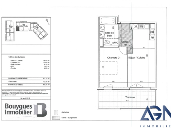 À vendre : Appartement T2 de 41,1 m² à Juvignac avec terrasse et parking 