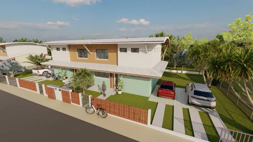 Maisons de ville type 4 à vendre à Matoury - Programme neuf avec terrasse
