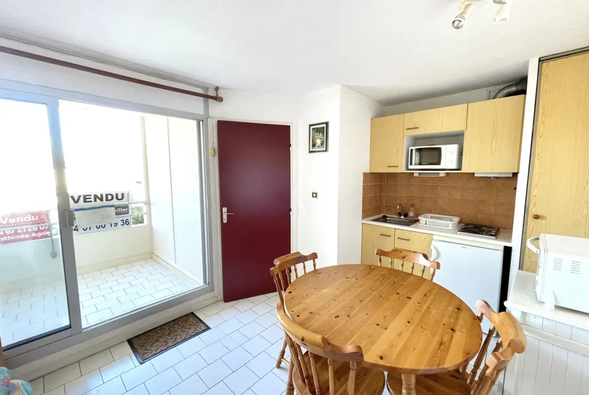 À vendre : Appartement T2 avec terrasse au Cap d'Agde 
