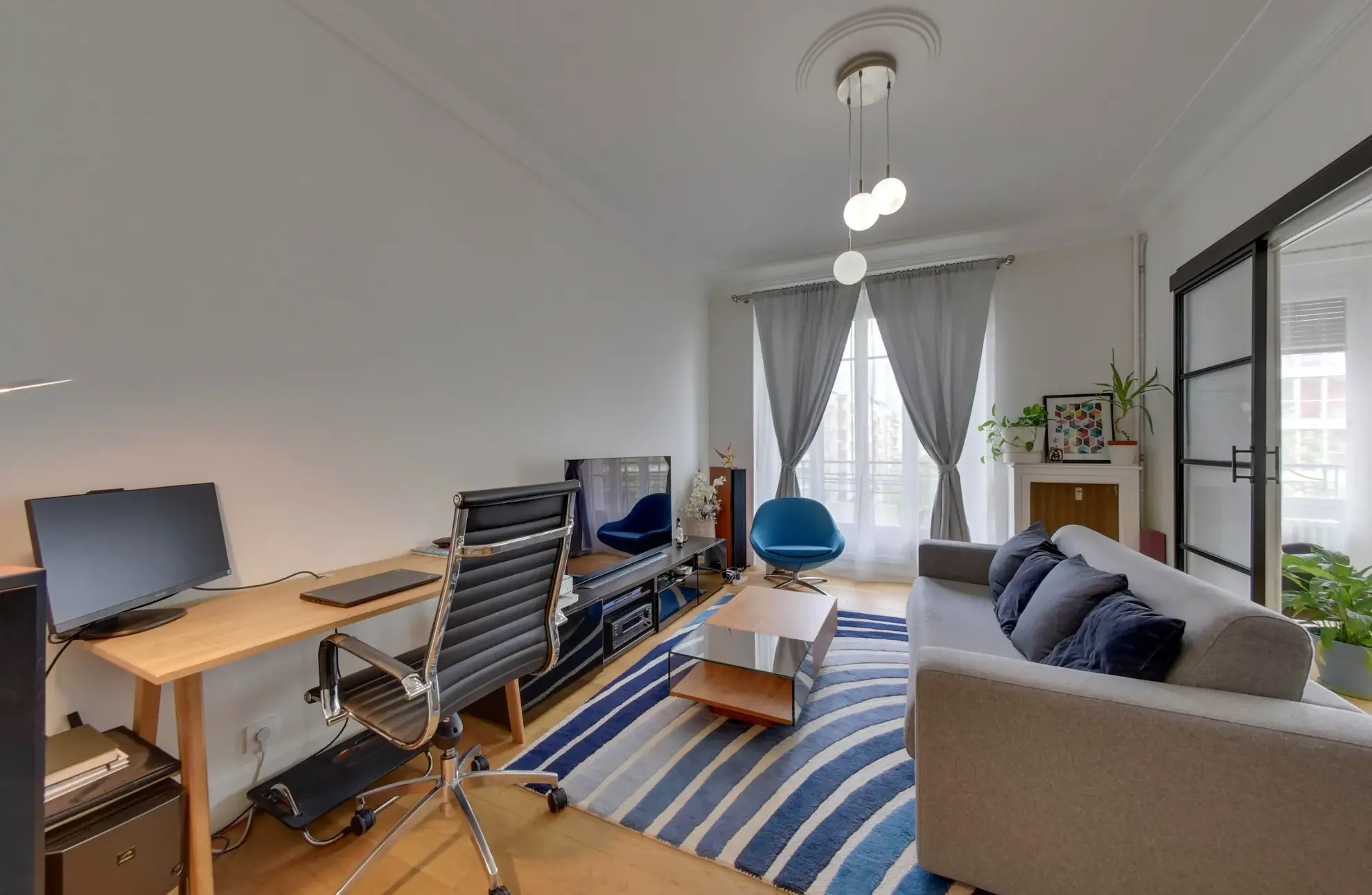 Appartement lumineux de 3 pièces à vendre à Grenoble 