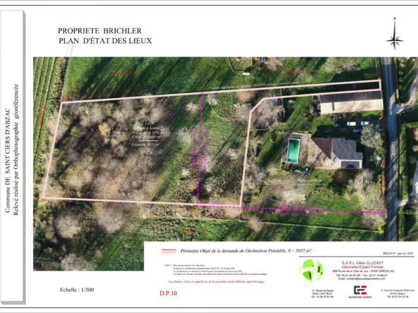 Terrain à bâtir libre de constructeur, 5055 m² à Saint-Ciers-d’Abzac 