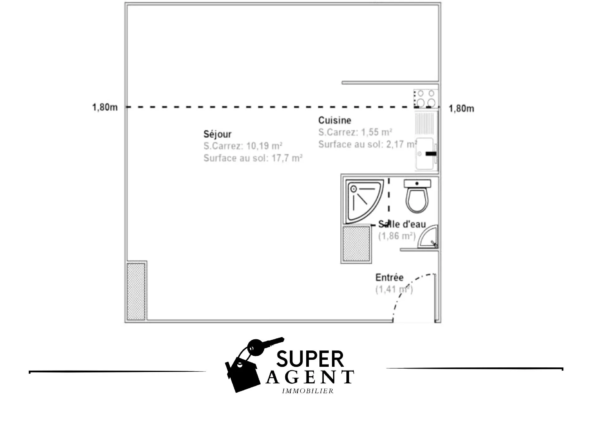 À vendre : superbe studio au cœur de Melun ! 