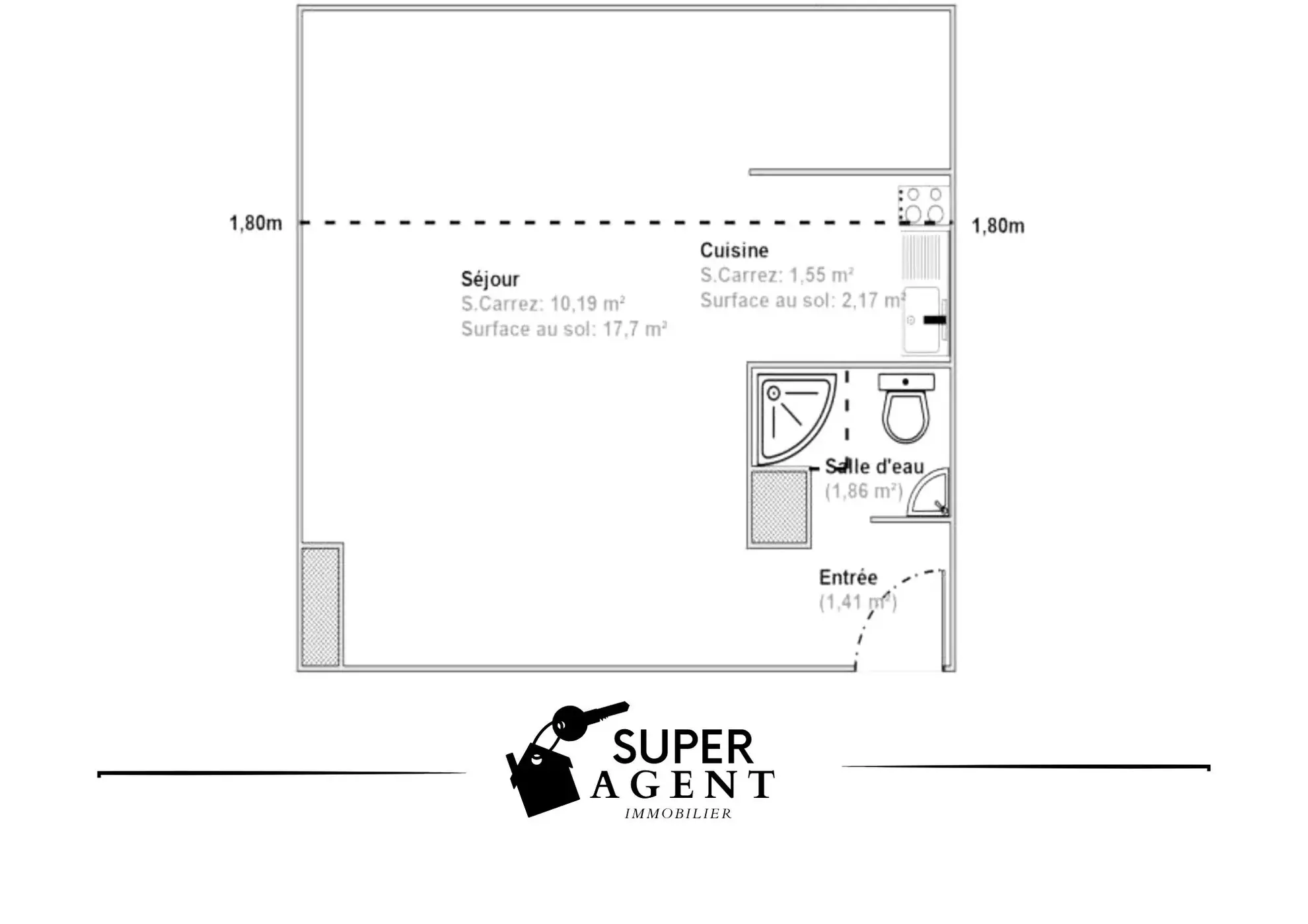 À vendre : superbe studio au cœur de Melun ! 