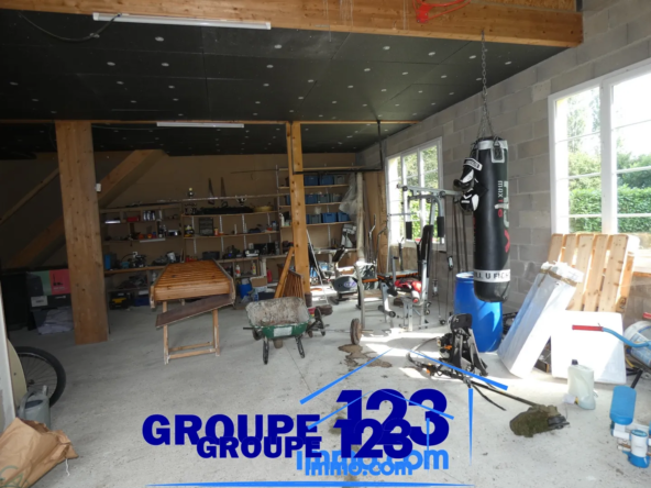 Pavillon spacieux avec terrain et garage indépendant à Villechetive 