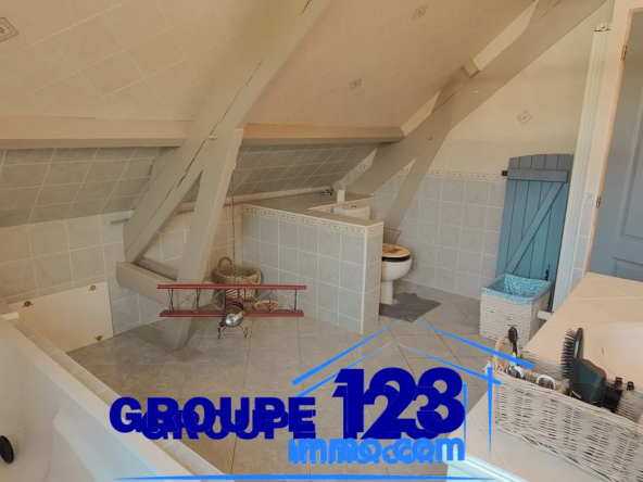 Pavillon spacieux avec terrain et garage indépendant à Villechetive 