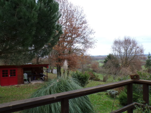 Charmant chalet en bois à Nérondes sur 1,23 hectare 