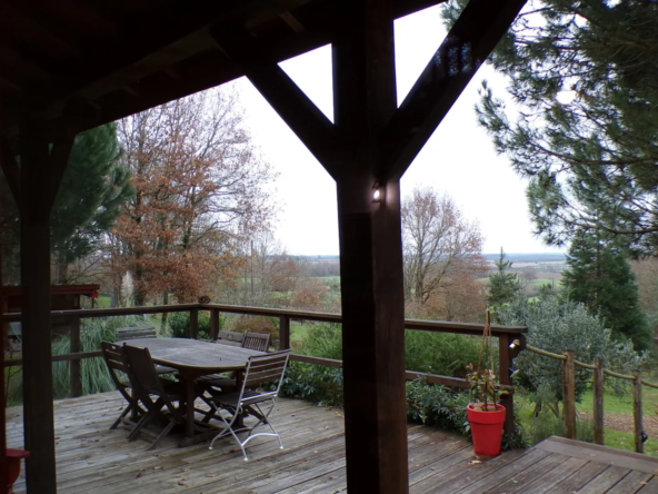 Charmant chalet en bois à Nérondes sur 1,23 hectare 