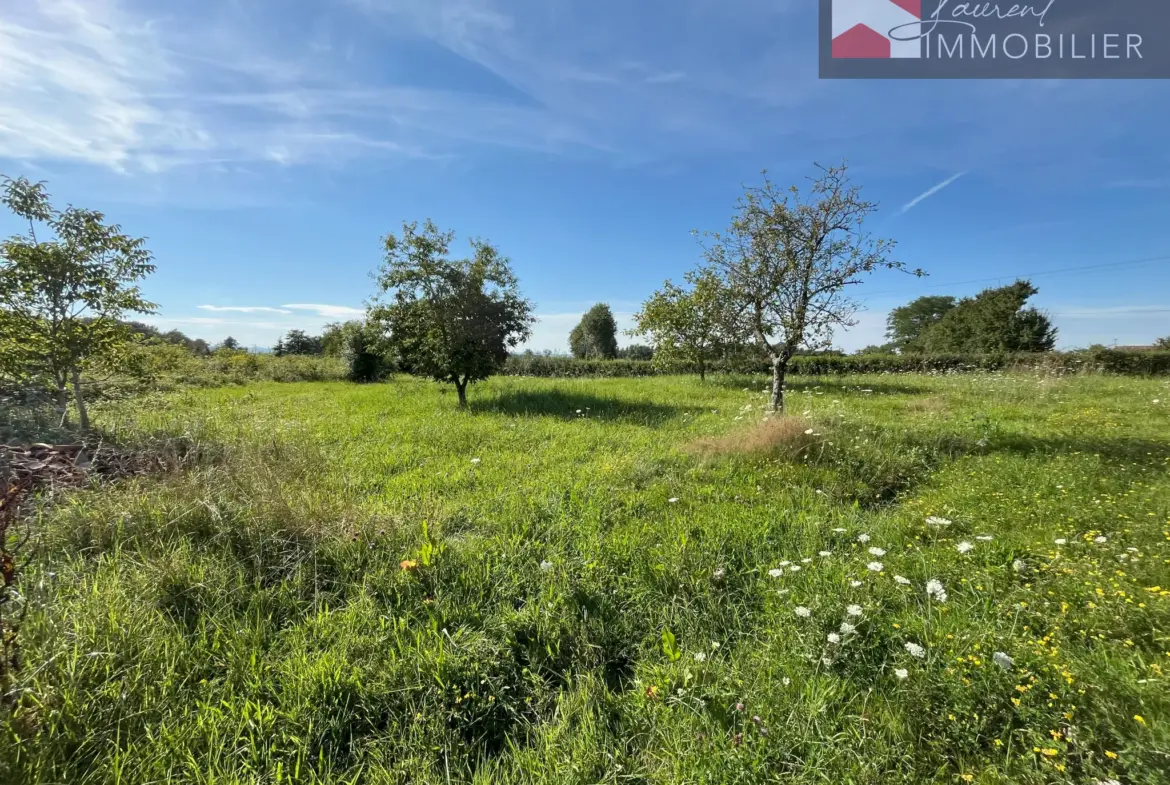 Terrain constructible de 1221 m² à Boissey, 01190 