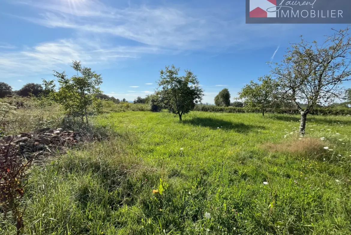 Terrain constructible de 1221 m² à Boissey, 01190 