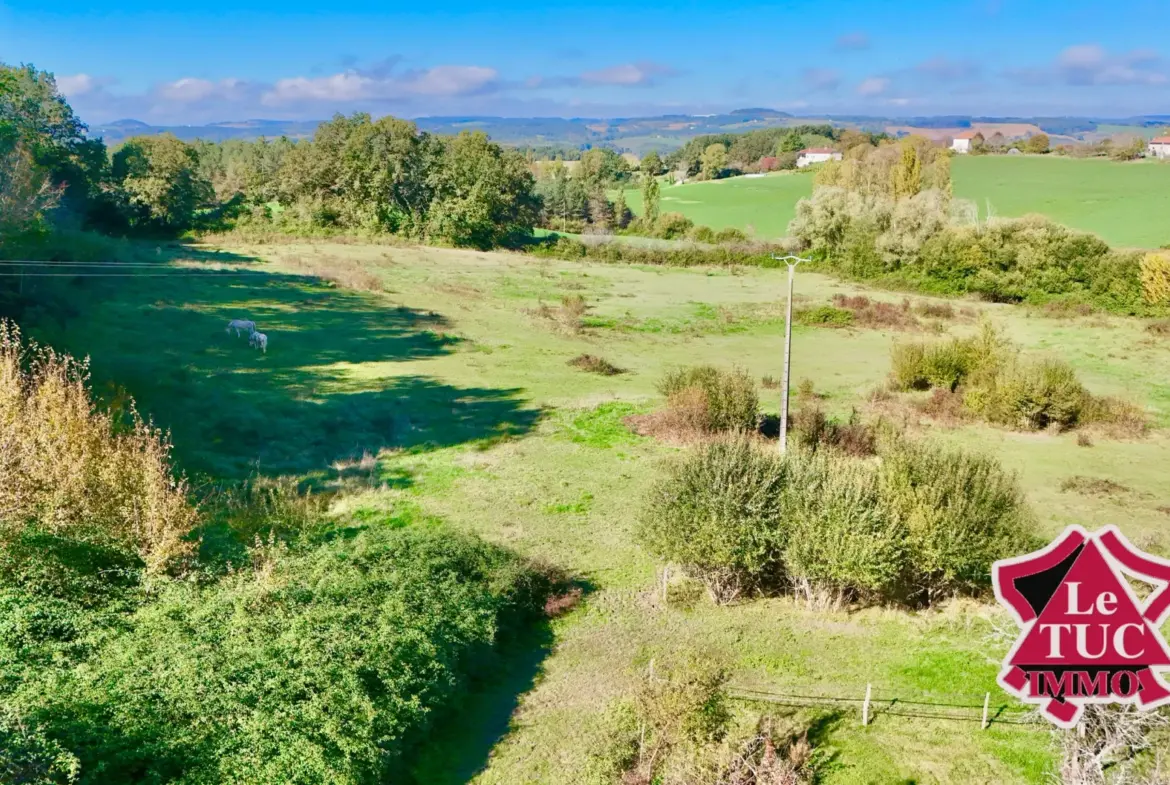 Maison écologique 2 chambres, 3,5 ha de terrain et piscine à Villeneuve-sur-Lot 