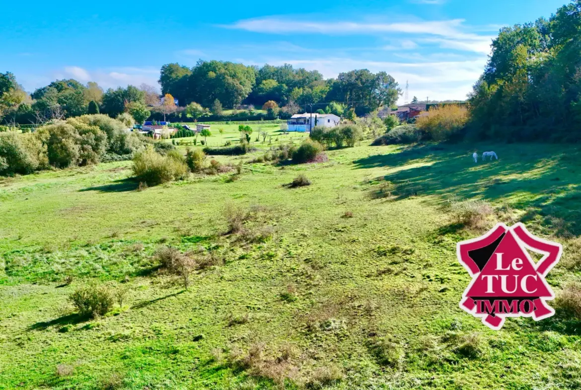 Maison écologique 2 chambres, 3,5 ha de terrain et piscine à Villeneuve-sur-Lot 
