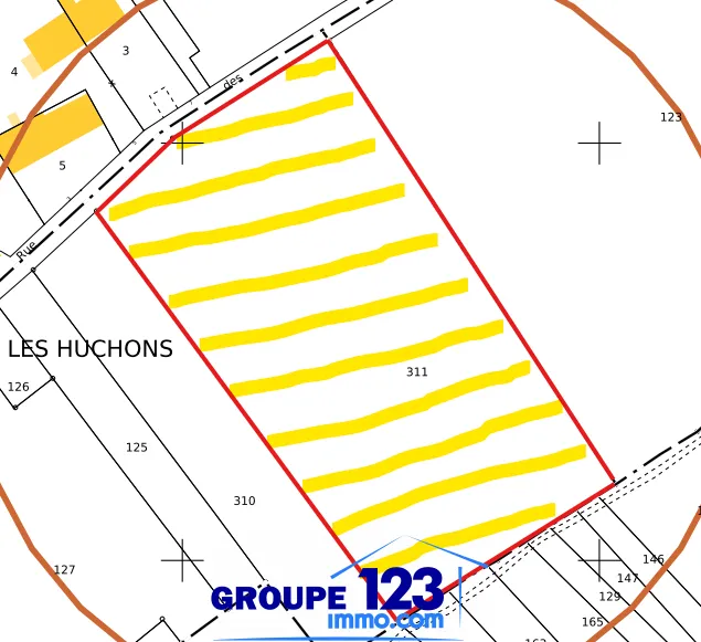 Terrain constructible de 8 254 m² à Merry-la-Vallée 