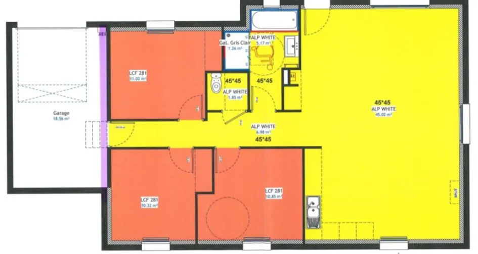 Maison neuve de 92 m2 à Villié-Morgon 