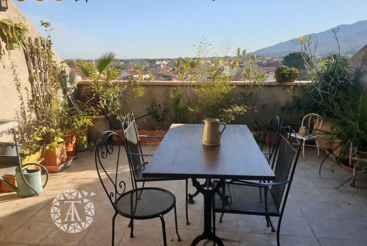 Atypique Duplex avec Terrasse à Sorede 