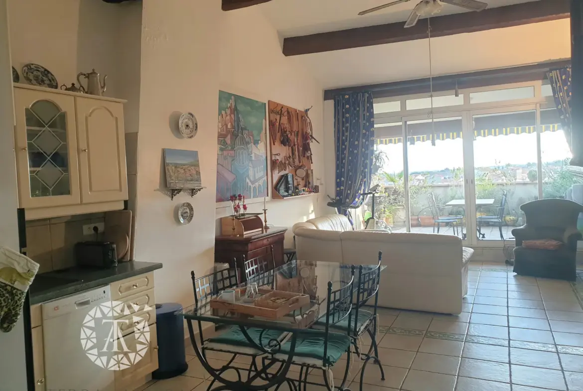 Atypique Duplex avec Terrasse à Sorede 