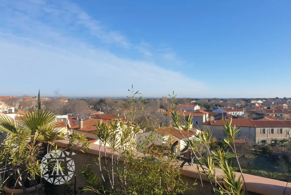 Atypique Duplex avec Terrasse à Sorede 