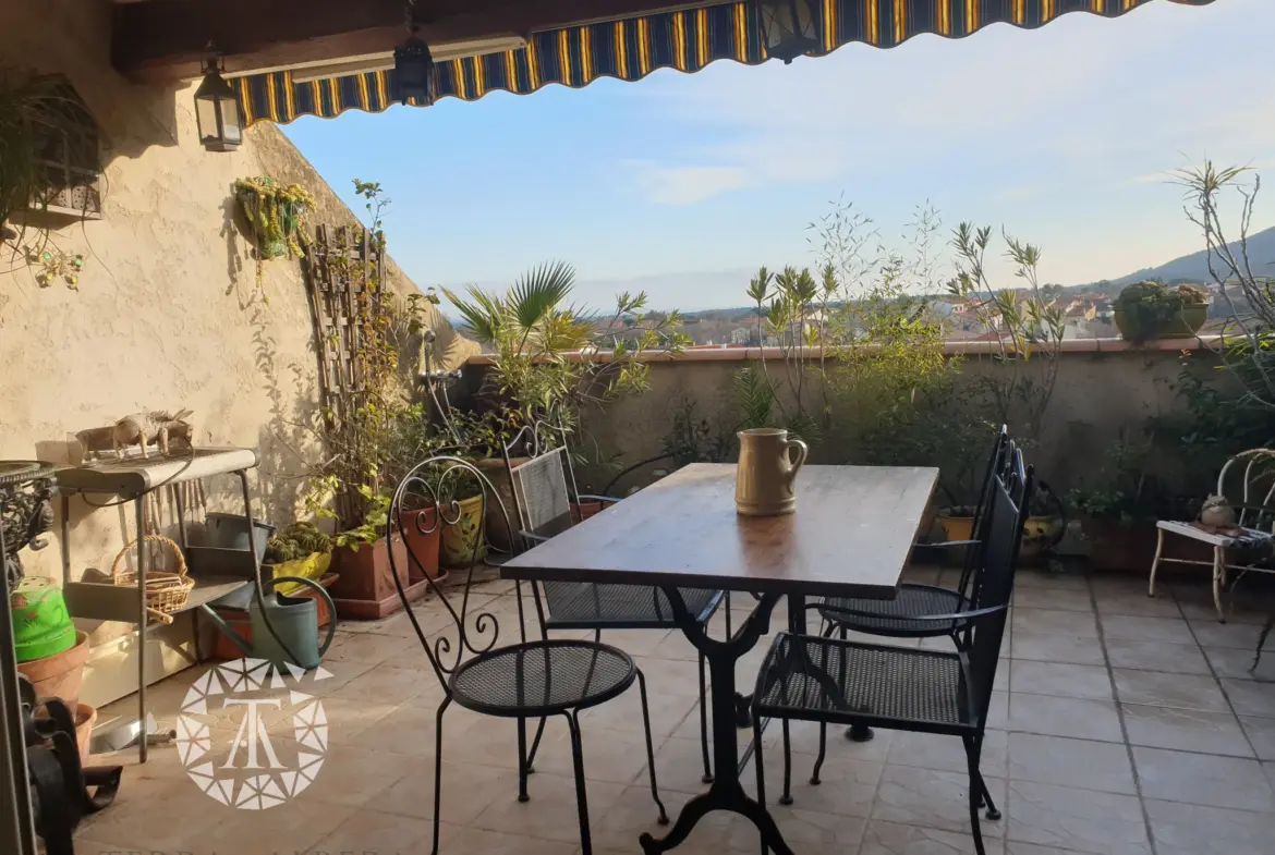 Atypique Duplex avec Terrasse à Sorede 