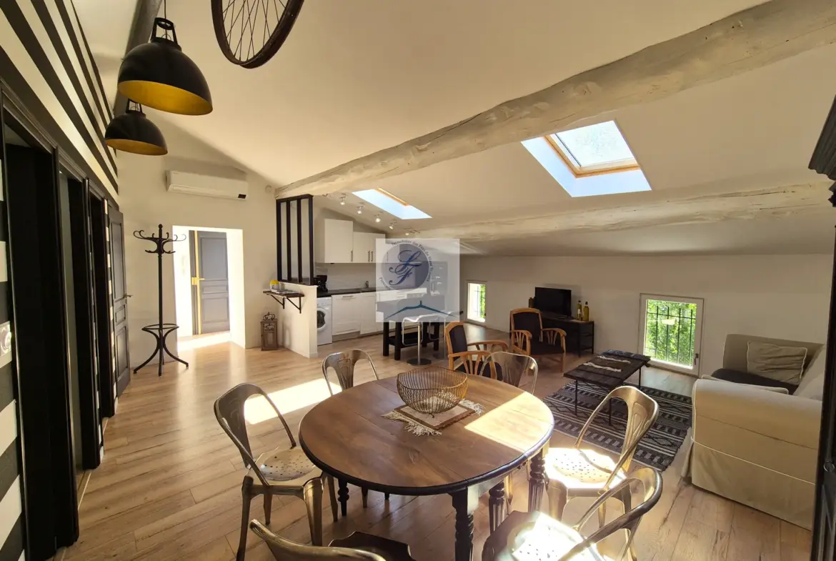 Appartement T3 avec terrasse et cave à Bédoin, Mont Ventoux 