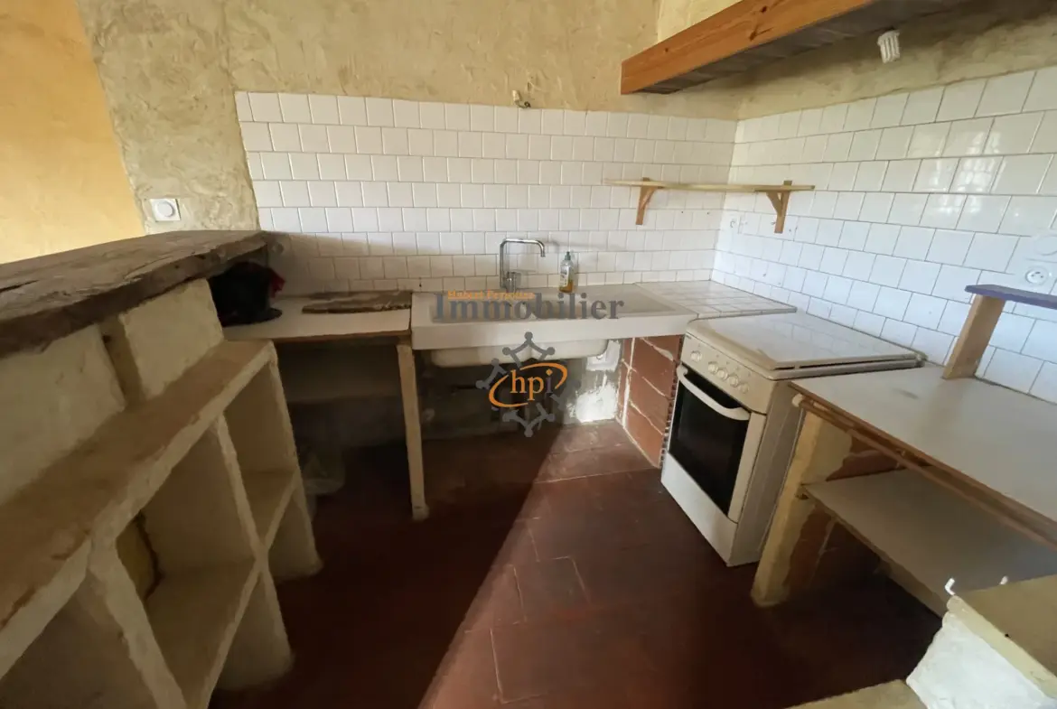 Vente maison en pierres à Broquiès avec terrasses et grand terrain 