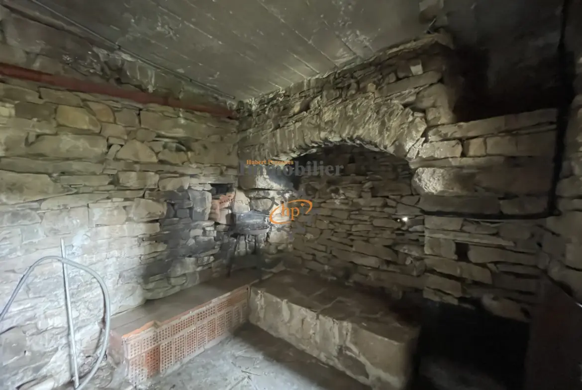 Vente maison en pierres à Broquiès avec terrasses et grand terrain 