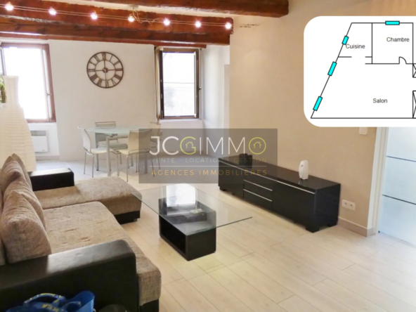 Appartement T2 46 m² en parfait état à Sollies Toucas