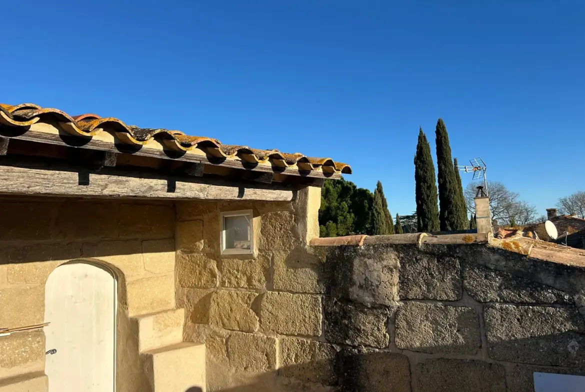 Charmante maison en pierre à vendre à Villevieille - 93 m² - 245 000 EUR 