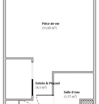 Achat studio T1 à Cergy - Bail meublé en cours 