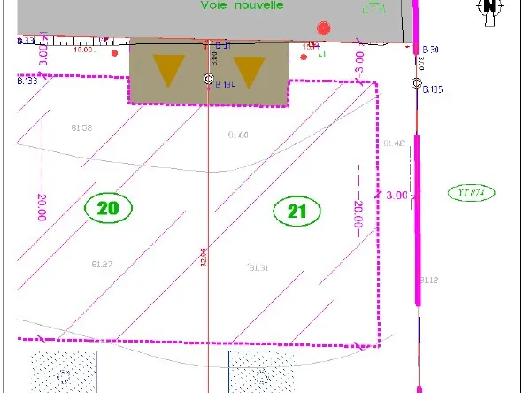 Terrain constructible de 514 m² à vendre à GUER (56380) 