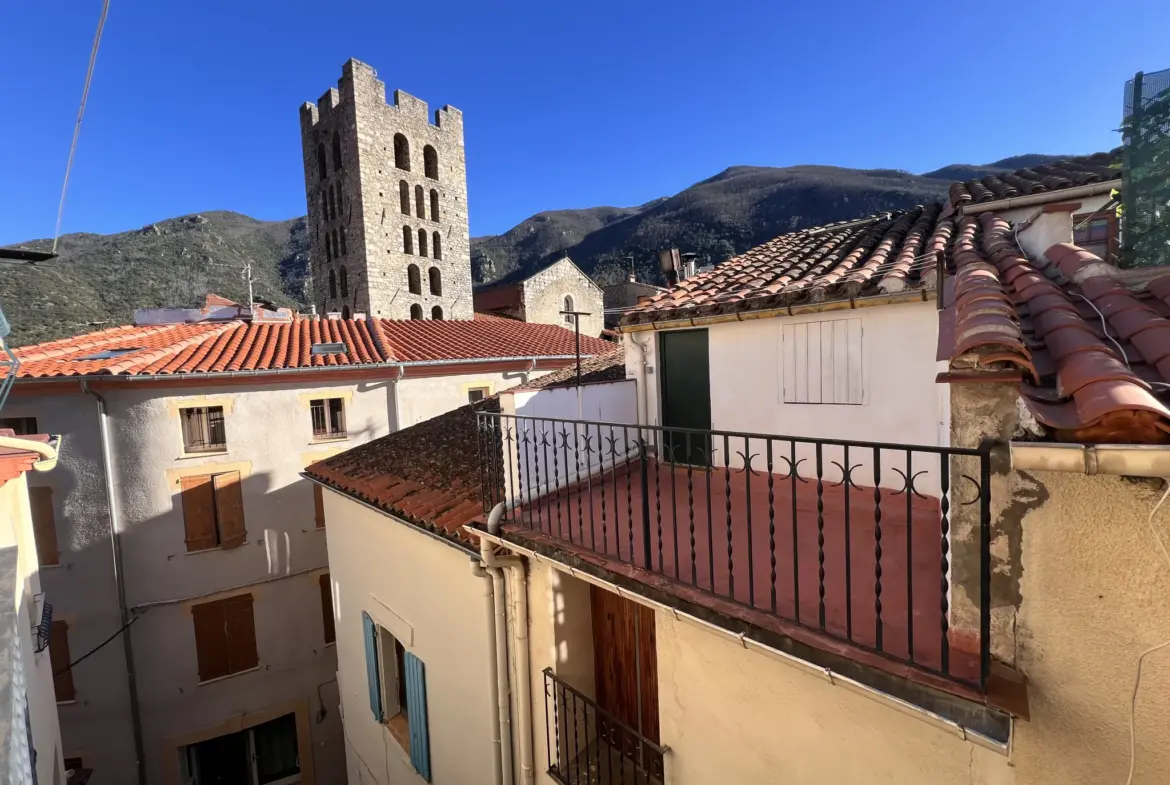 Charmante Maison de Village à Arles-Sur-Tech avec Balcon Sud 