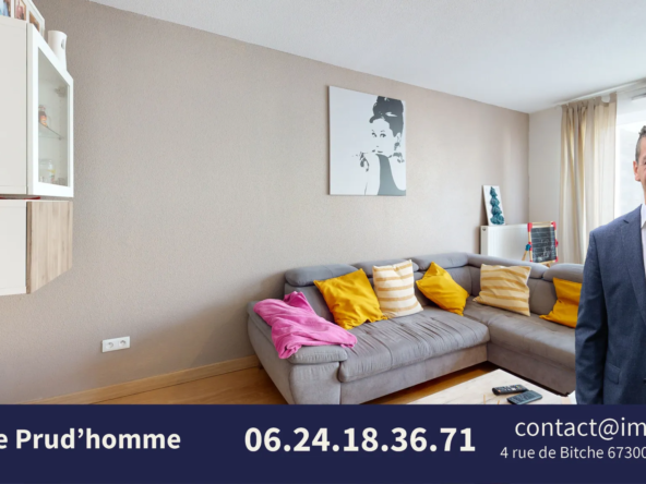 Appartement moderne 66 m2 avec terrasse, cave et garage à Strasbourg 