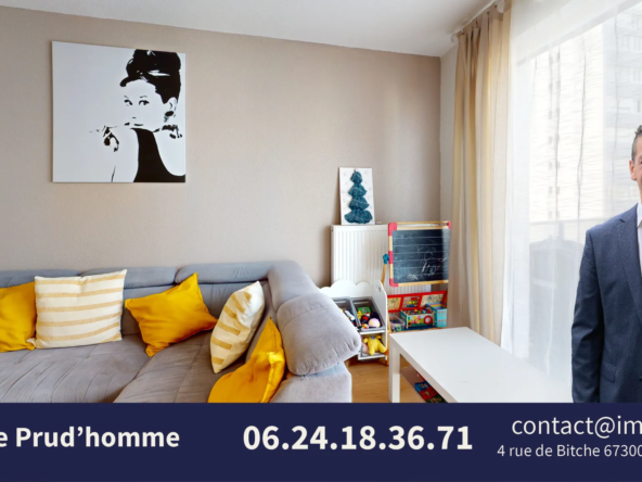 Appartement moderne 66 m2 avec terrasse, cave et garage à Strasbourg 