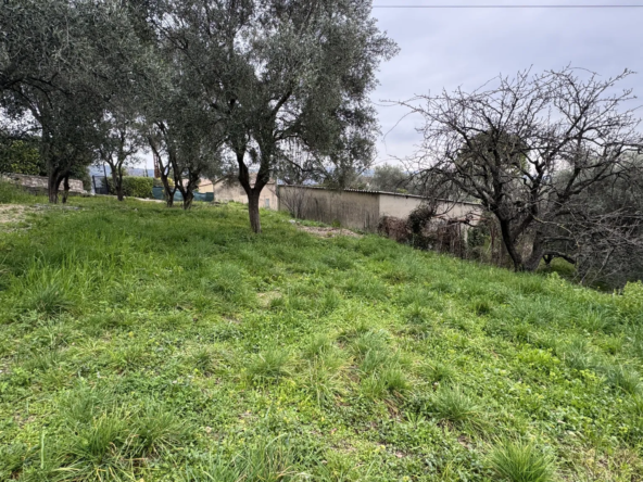 Terrain constructible à Grasse de 1695 m² avec permis de construire 